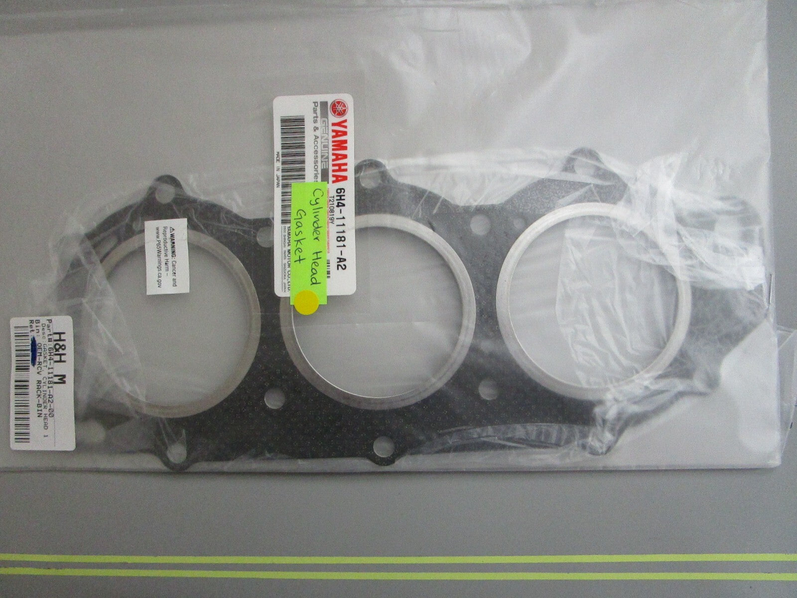 *NEW OEM* 0820 Yamaha Cylinder Head Gasket 6H4-11181-A2-00