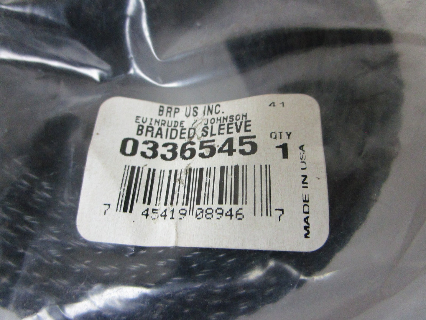 *NEW OEM* 0810 OMC Johnson Evinrude Braided Sleeve 336545 0336545