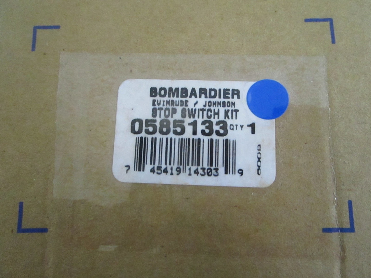 *NEW OEM* 0820 OMC Johnson Evinrude Stop Switch Kit 585133 0585133