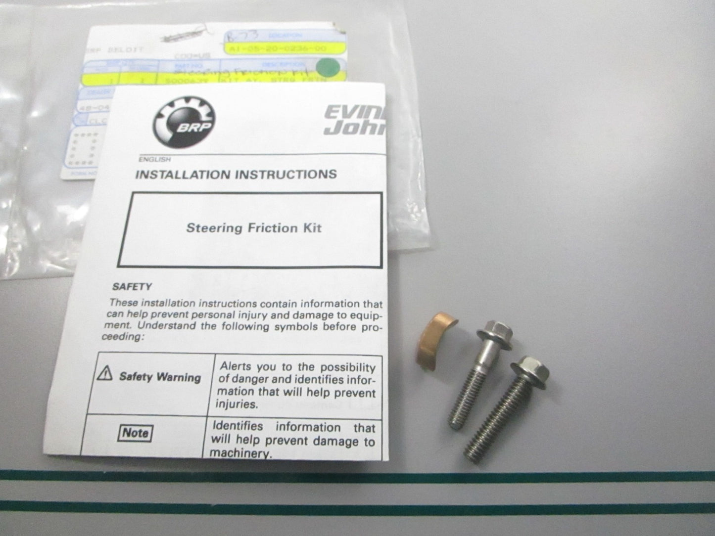NEW OEM 5000639 OMC Johnson Evinrude Steering Friction Kit 0810