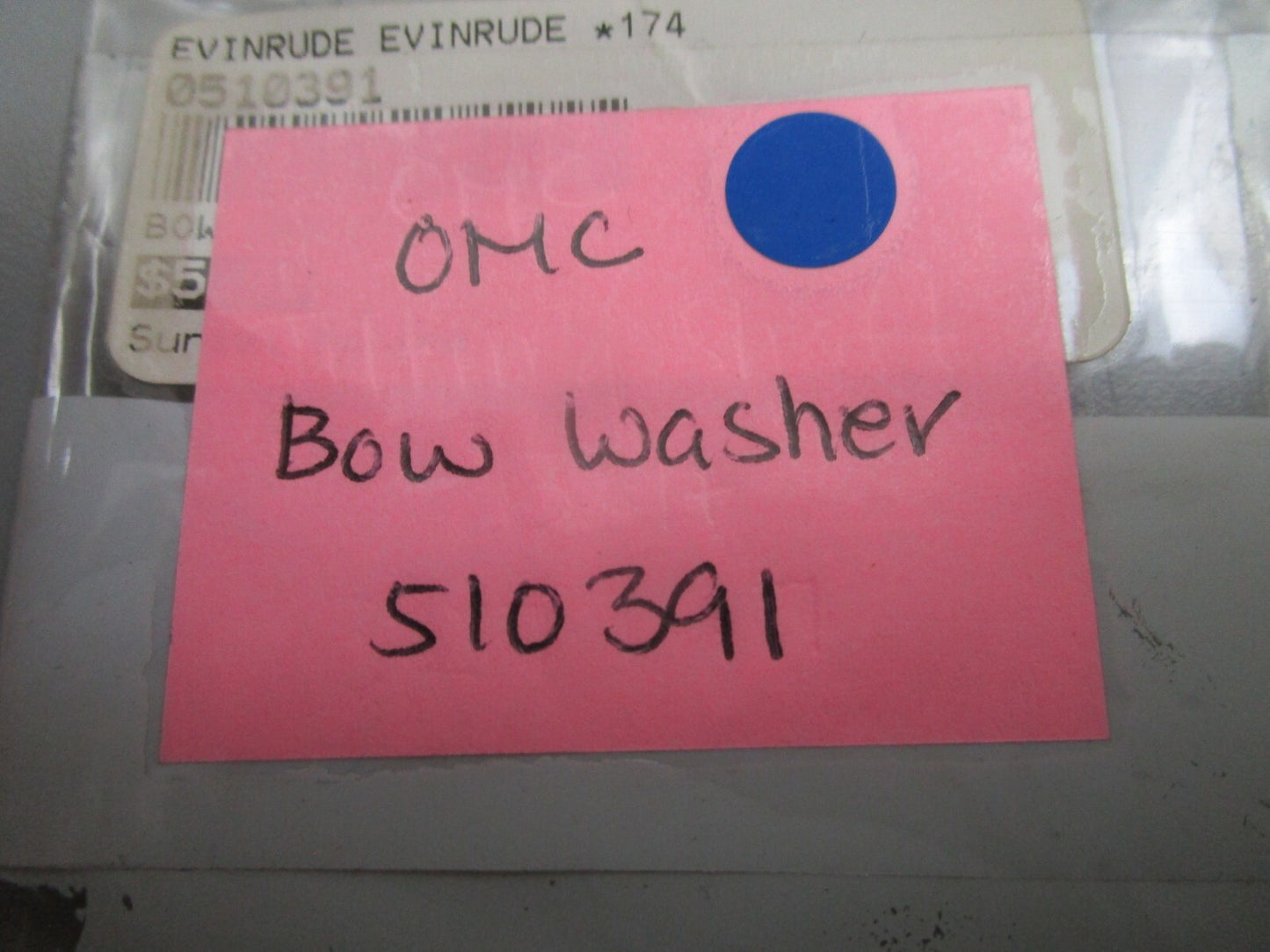 *NEW OEM* 0720 OMC Johnson Evinrude Bow Washer 510391 0510391