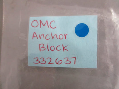 NEW OEM 332637 0332637 OMC Johnson Evinrude Anchor Block 0820