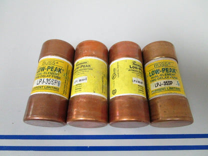 NEW OEM LPJ-35SP Bussman Low-Peak Dual Element Time Delay Class J Fuse (4) 0720