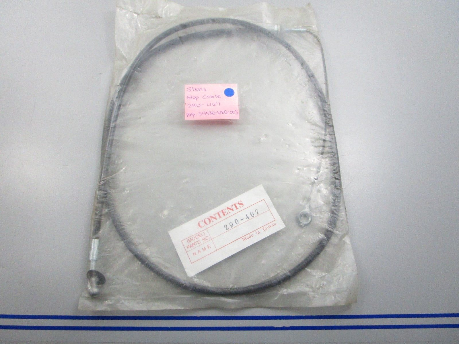 NEW 290-467 Replaces: 54530-VE0-003 Stens Stop Cable 0810