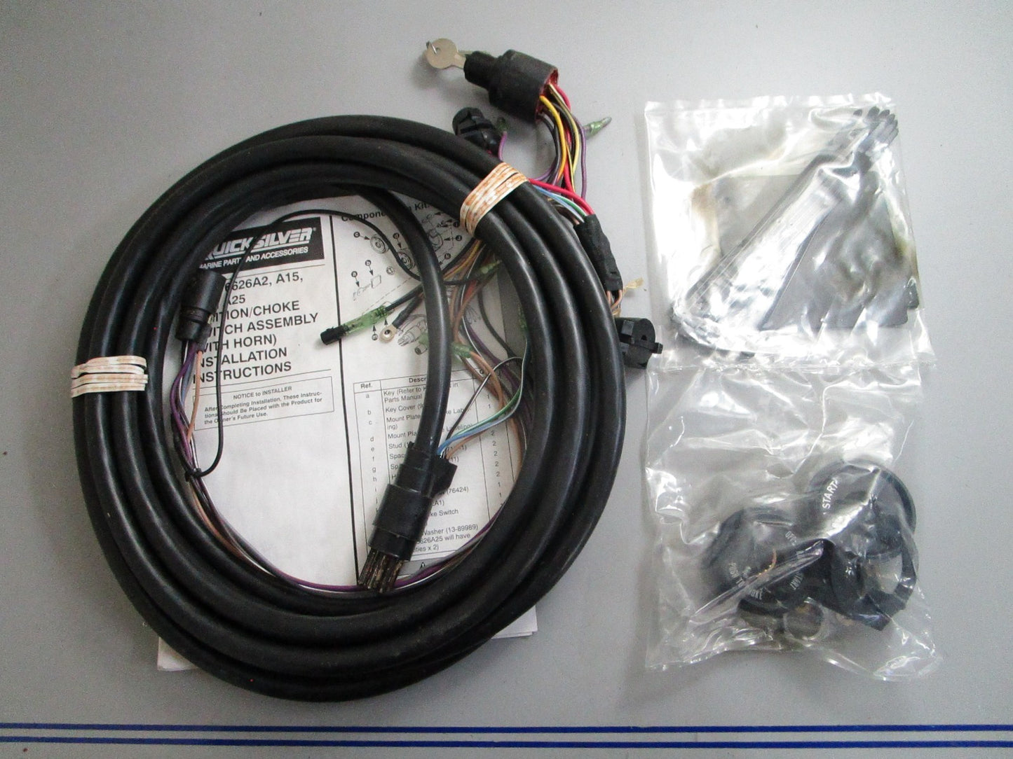 *NEW OEM* 0820 Mercury Quicksilver Ignition/Choke Switch Ay w/Horn 84-816626A20