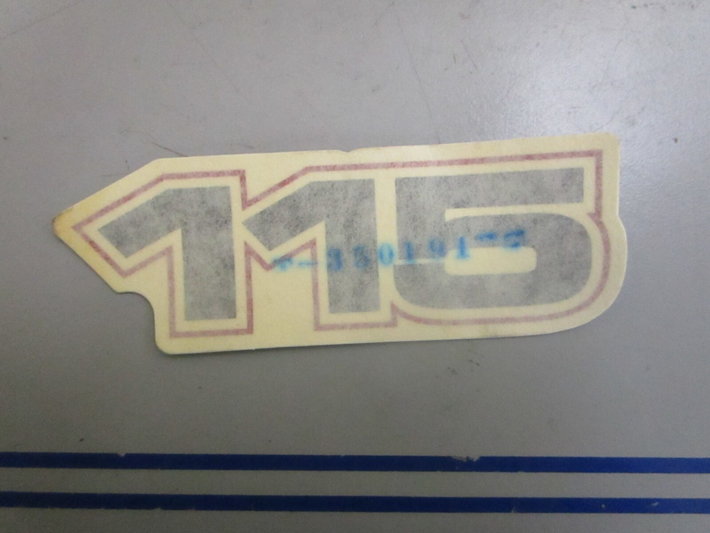 *NEW OEM* 0820 OMC Johnson Evinrude 115HP Decal 350191 0350191