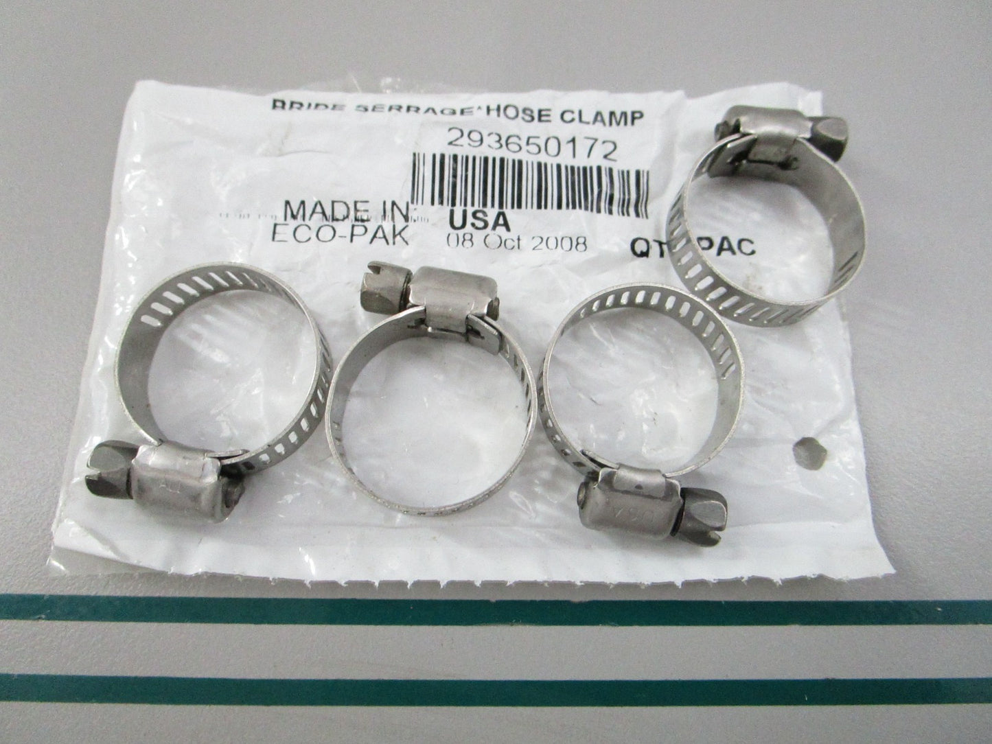 NEW (LOT OF 4) 293650172 Sea-Doo Hose Clamp 0810