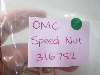 NEW OEM (LOT OF 3) 316752 0316752 OMC Johnson Evinrude Speed Nut 0810