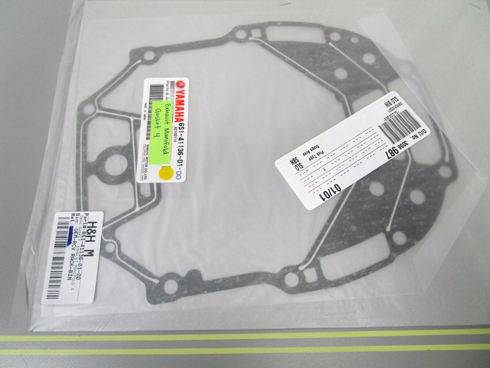 *NEW OEM* 0750 Yamaha EXHAUST MANIFOLD GASKET 4  6S1-41136-01-00