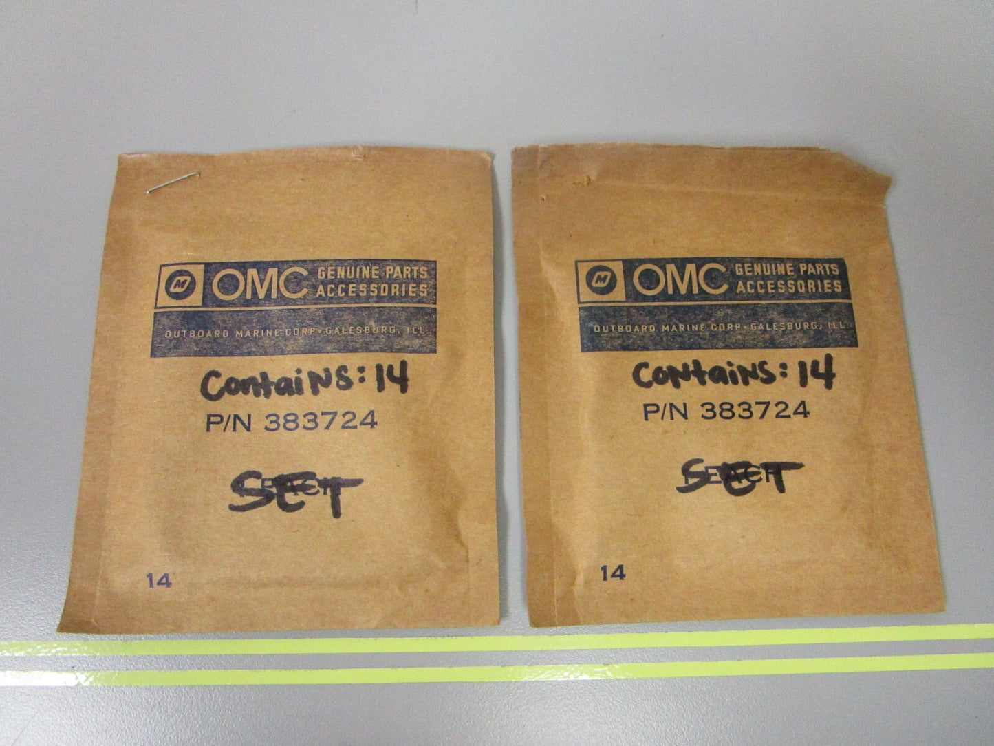 *NEW OEM* (LOT OF 2) 0810 OMC Johnson Evinrude 14 Needle Set Ay 383724 0383724
