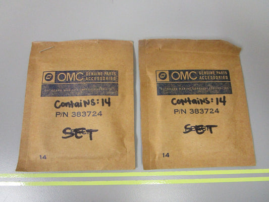 *NEW OEM* (LOT OF 2) 0810 OMC Johnson Evinrude 14 Needle Set Ay 383724 0383724