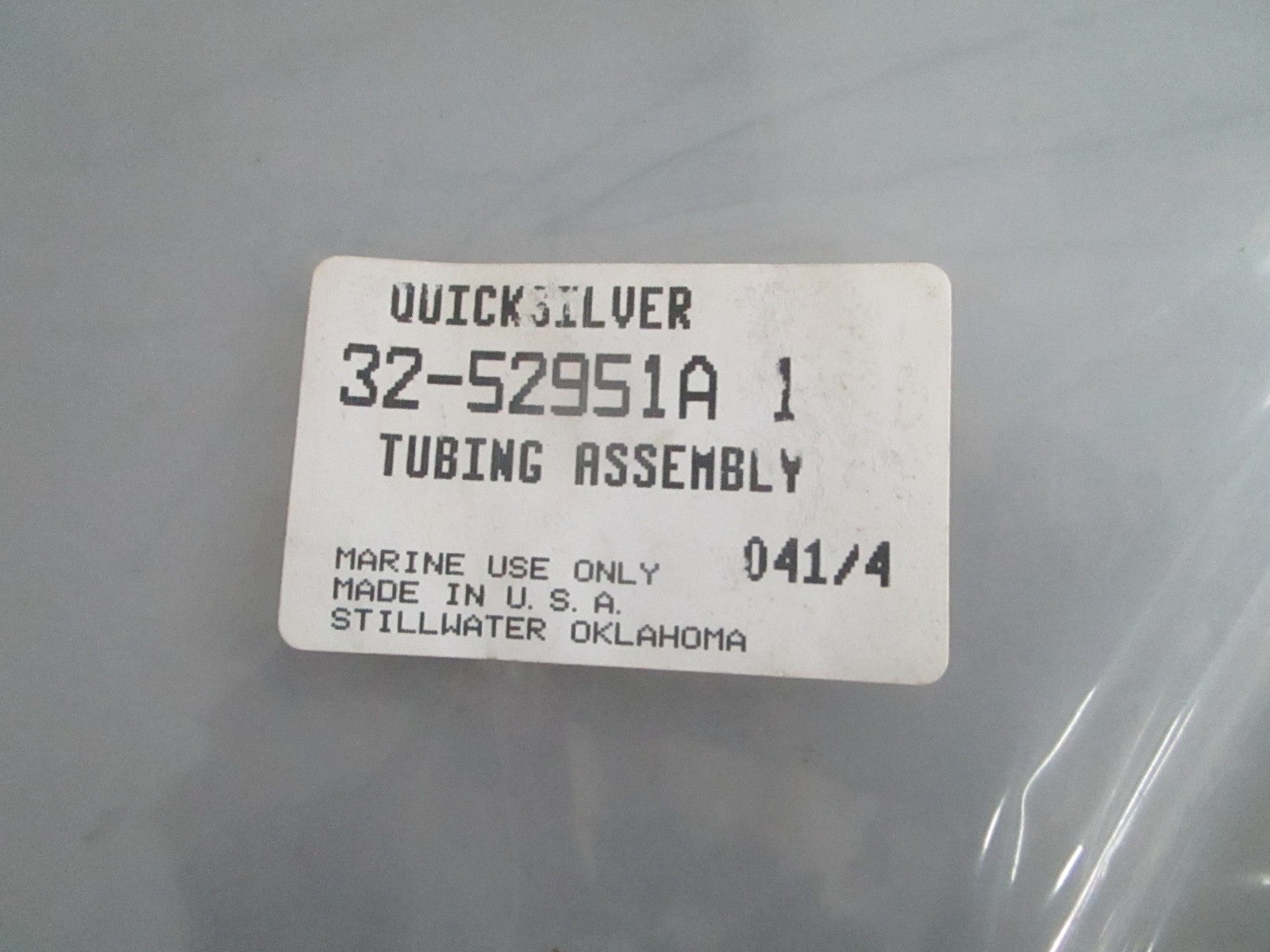 *NEW OEM* 0820 Mercury Quikcksilver Tubing Assy 32-52951A1