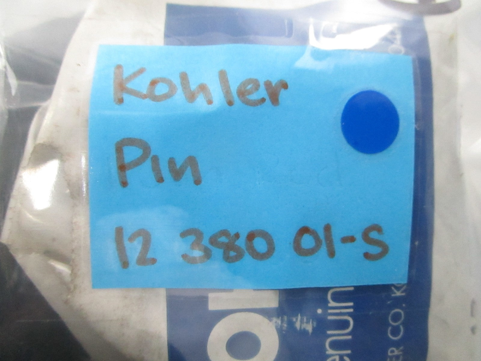 NEW OEM Kohler Pin 12 380 01-S 0810