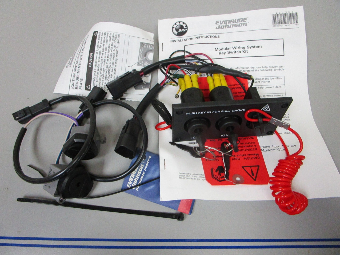 *NEW OEM* 0720 OMC Johnson Evinrude Dual Engine Key Switch Assembly 176410