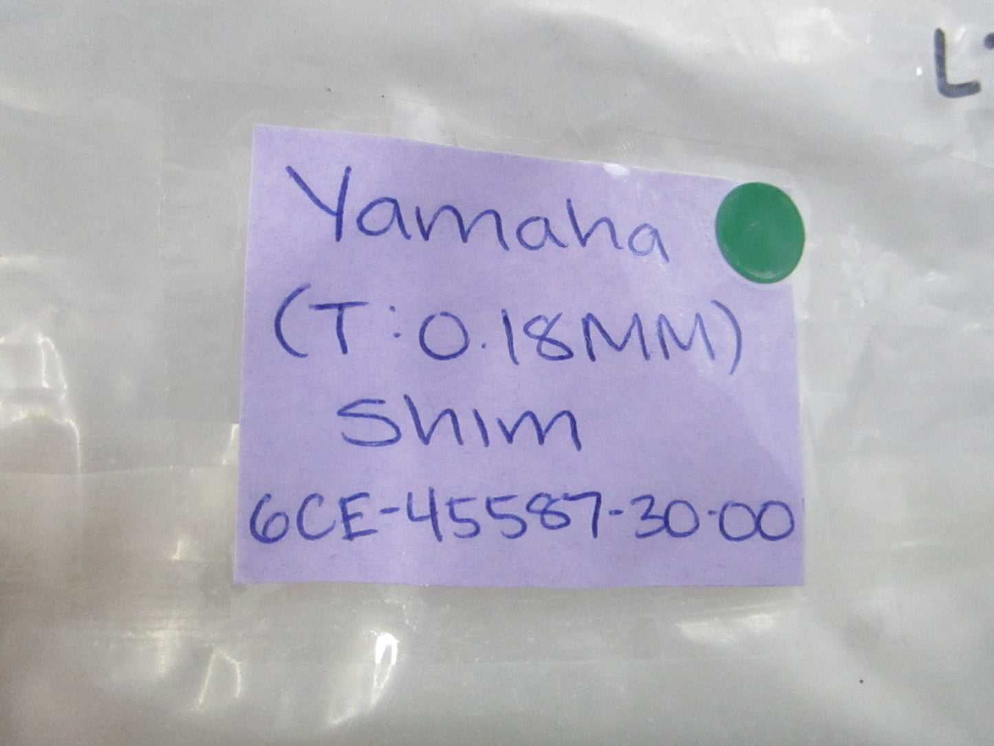 NEW OEM (LOT OF 2) 6CE-45587-30-00 Yamaha (T:0.18mm) Shim 0810