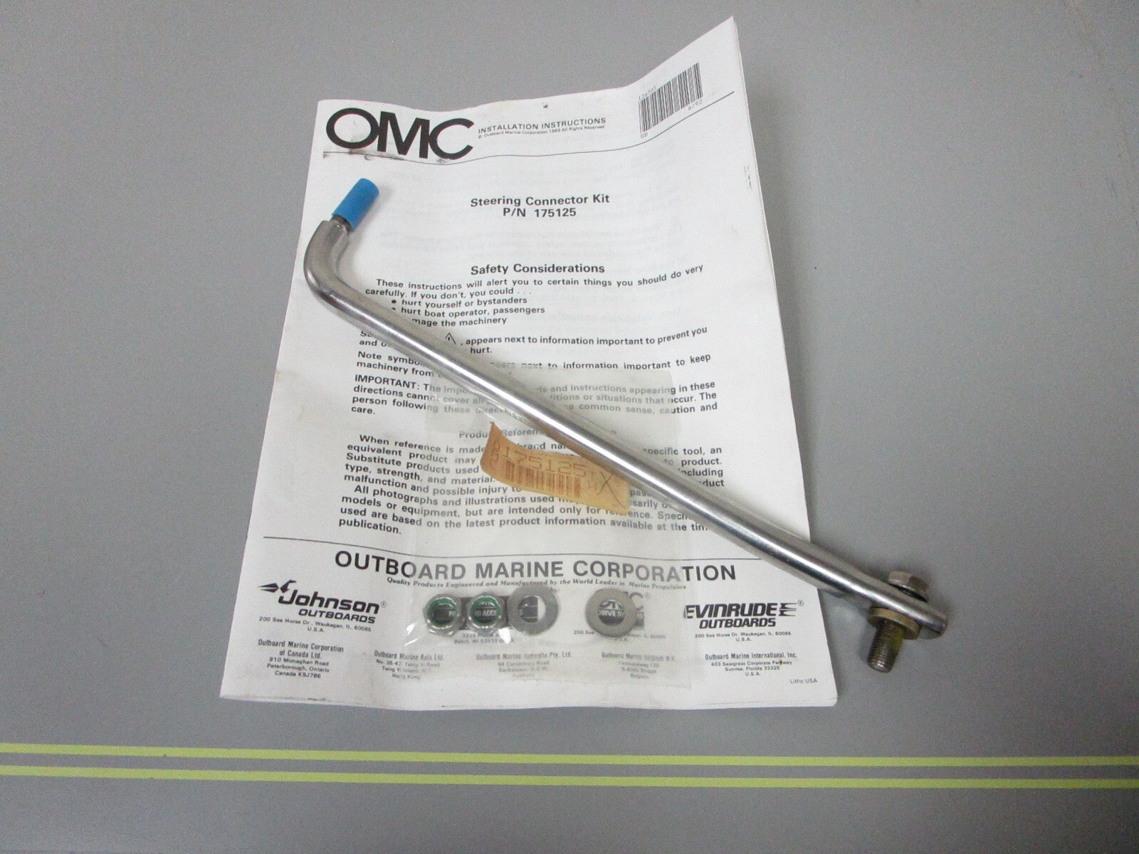 *NEW OEM* 0720 OMC Johnson Evinrude Steering Arm 175125 0175125