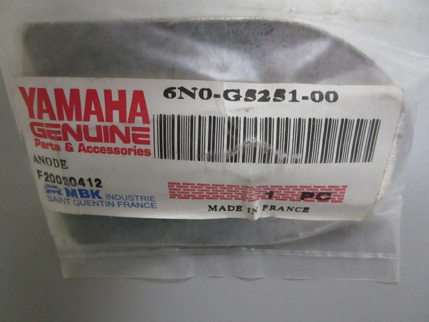 *NEW OEM* 0810 Yamaha Anode 6N0-G521-00-00