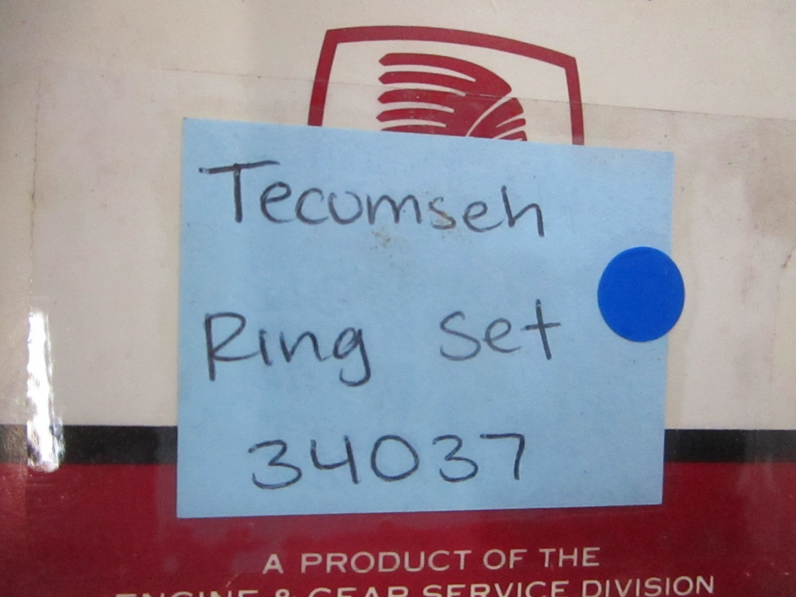 NEW OEM 34037 Tecumseh Piston Ring Set 0810
