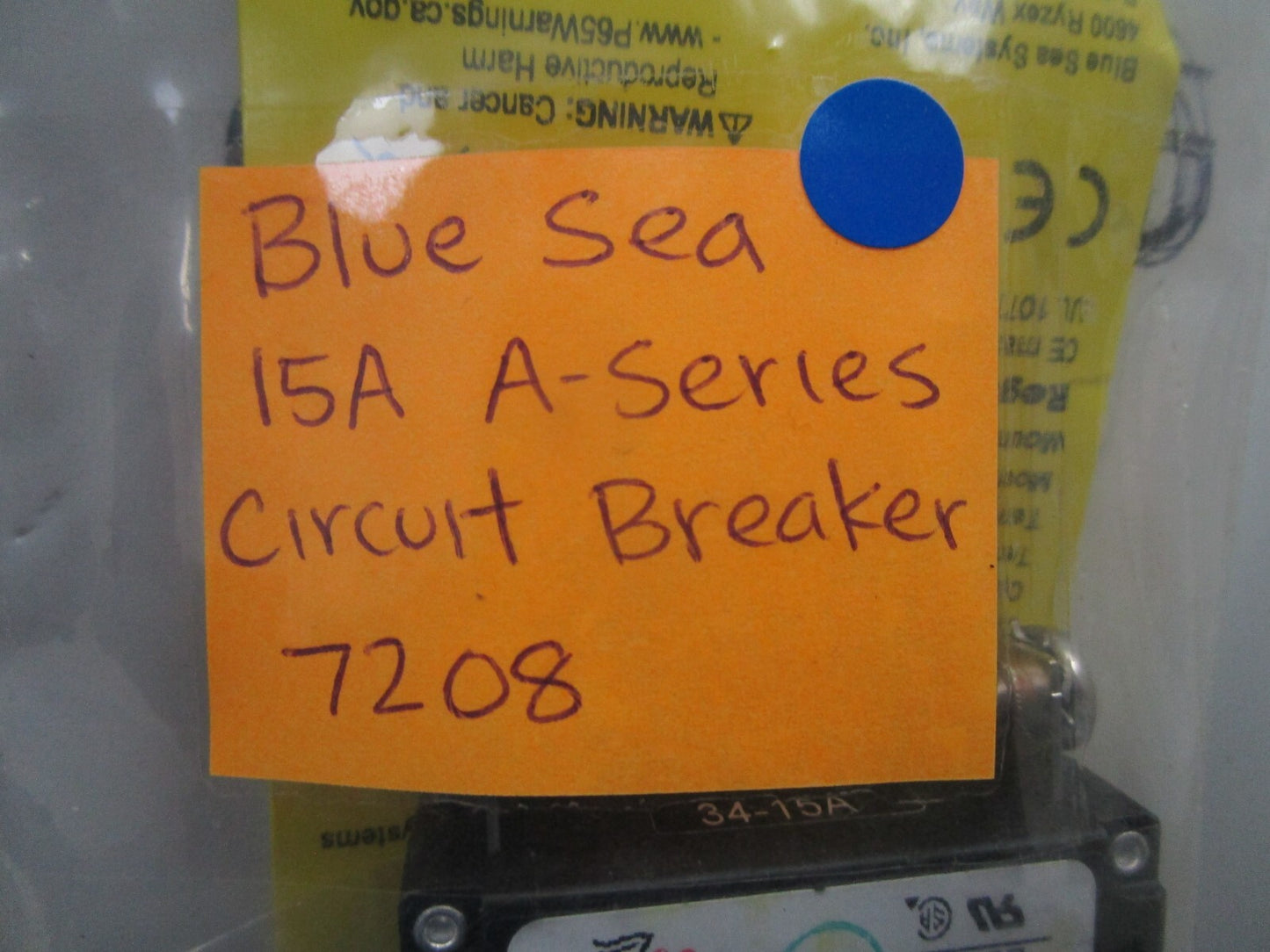 *NEW* 0810 Blue Sea 15A A-Series Circuit Breaker 7208