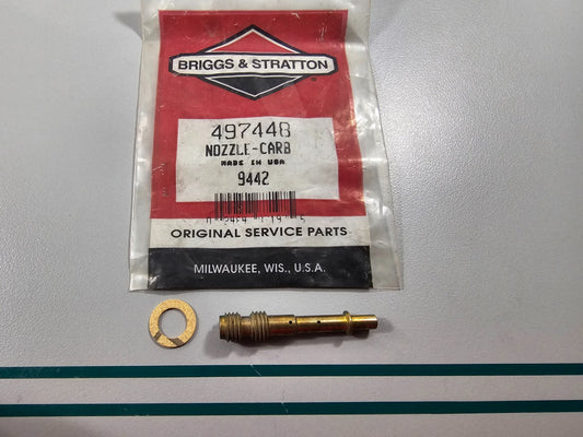 NEW OEM 497448 Briggs & Stratton Carb Nozzle 0810