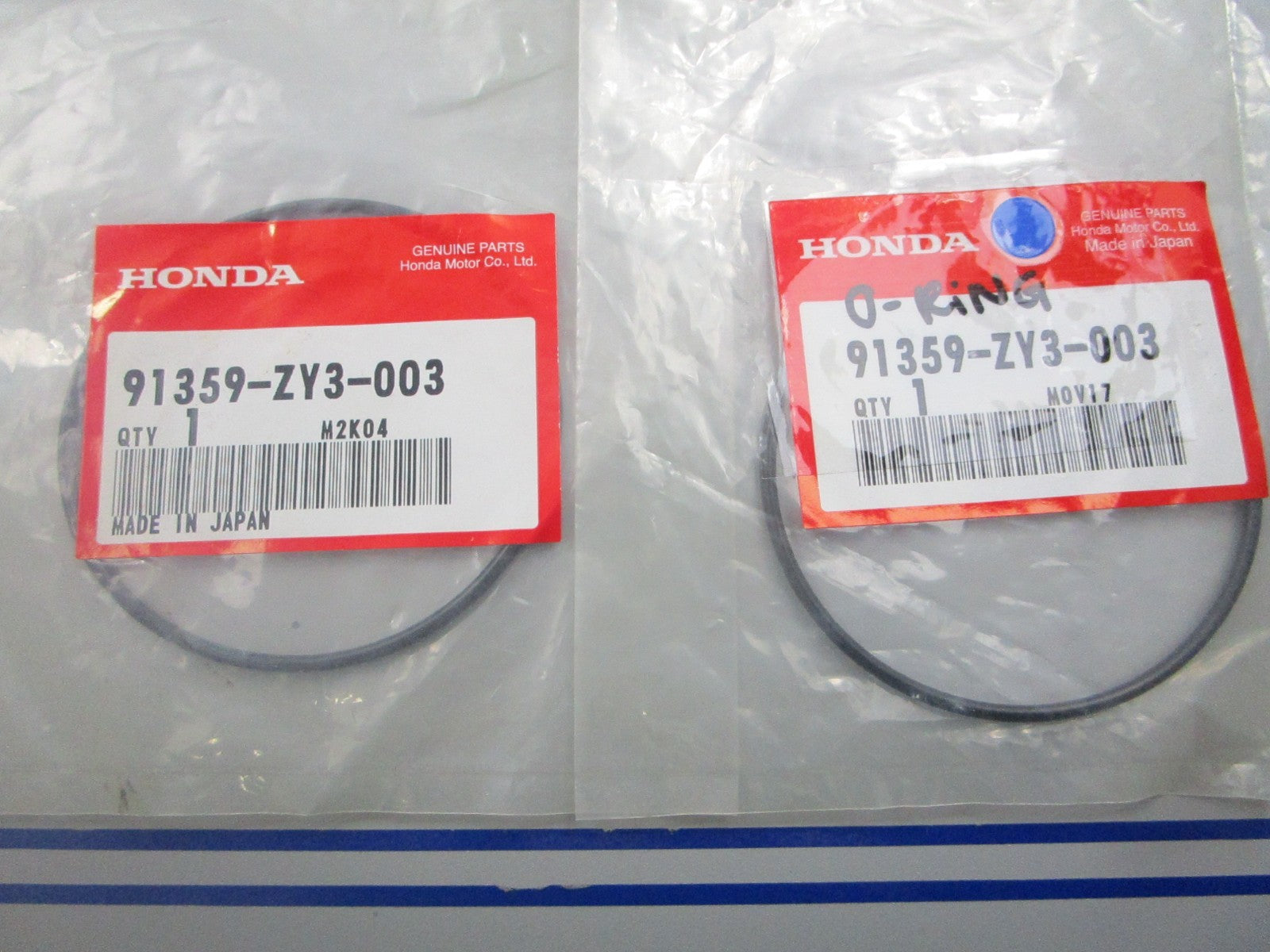 *NEW OEM* (LOT OF 2) 0810 Honda O-Ring 91359-ZY3-003