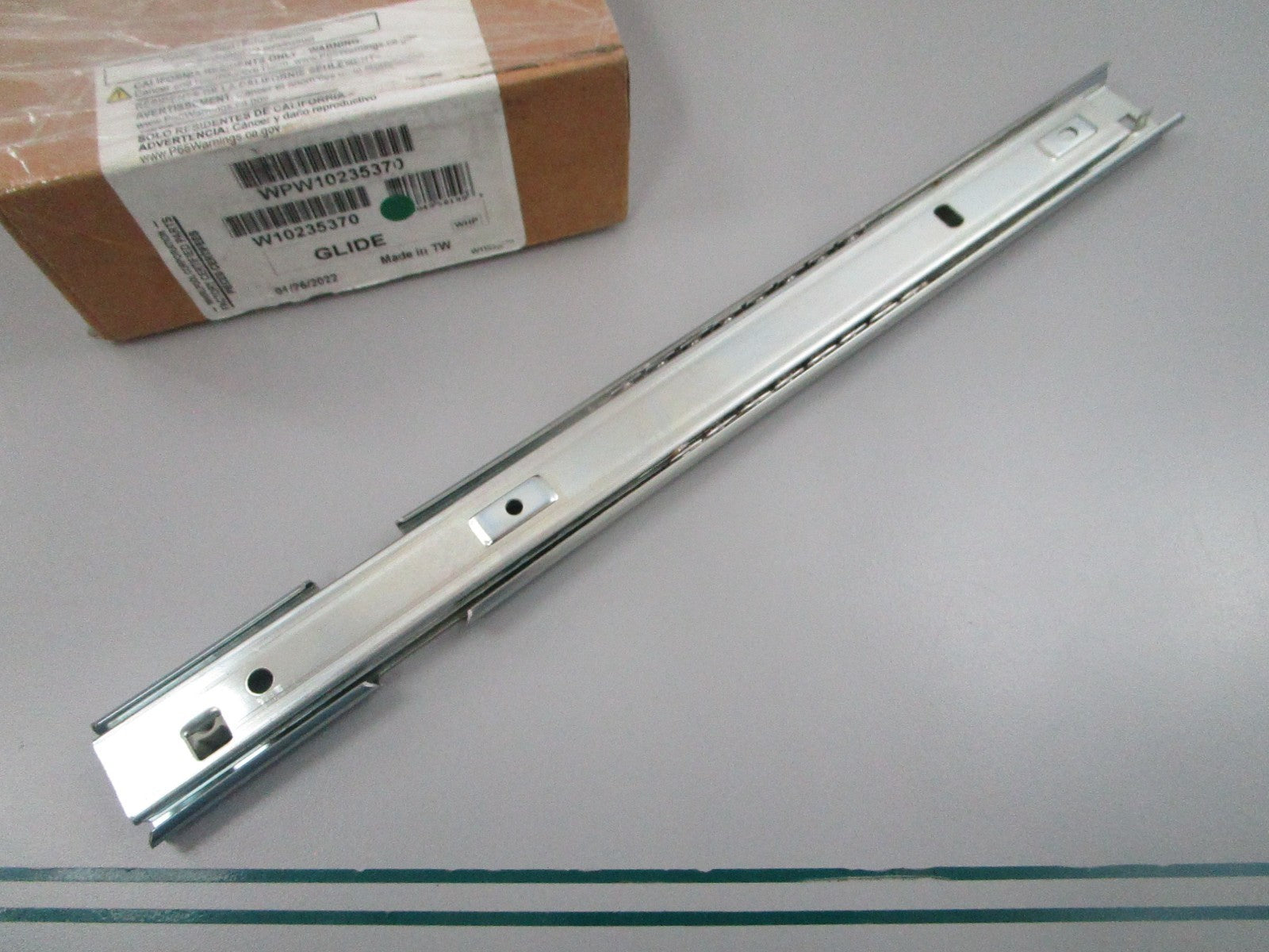 Whirlpool NEW OEM Refrigerator Pantry Drawer Glide WPW10235370 0810