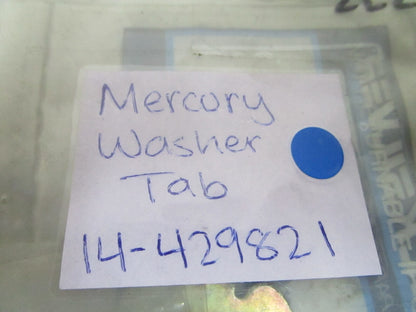 *NEW OEM* (LOT OF 2) 0810 Mercury Quicksilver Washer Tab 14-429821