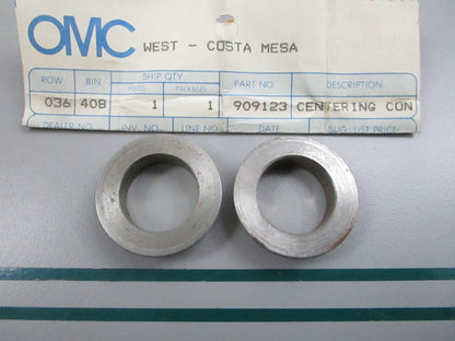 NEW OEM (LOT OF 2) 909123 0909123 OMC Johnson Evinrude Centering Cone 0810