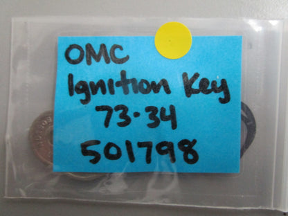 *NEW OEM* 0770 OMC Johnson Evinrude Ignition Key 73-34 501798 0501798