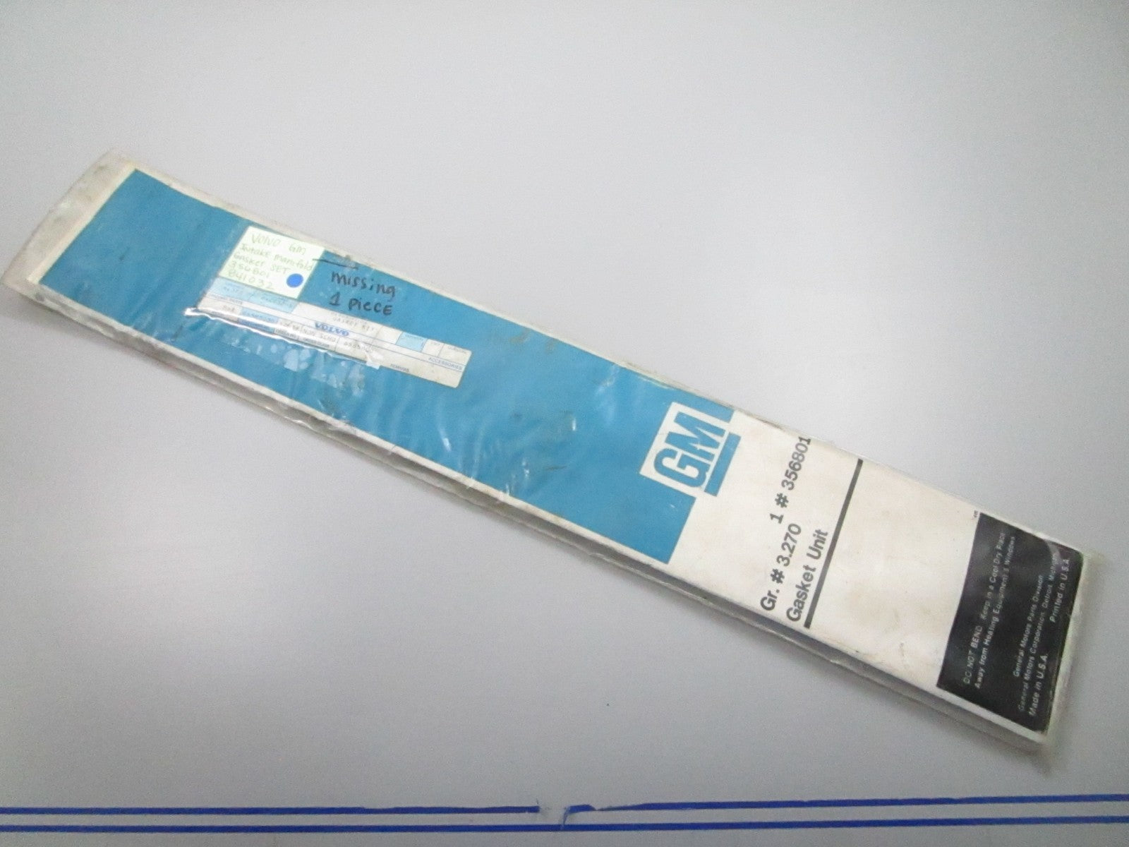 *NEW OEM* 0810 Volvo GM Intake Manifold Gasket Set 356801 841032
