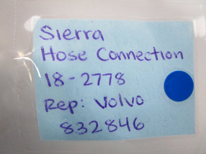 NEW 18-2778 Replaces: Volvo 832846 Sierra Hose Connection 0810