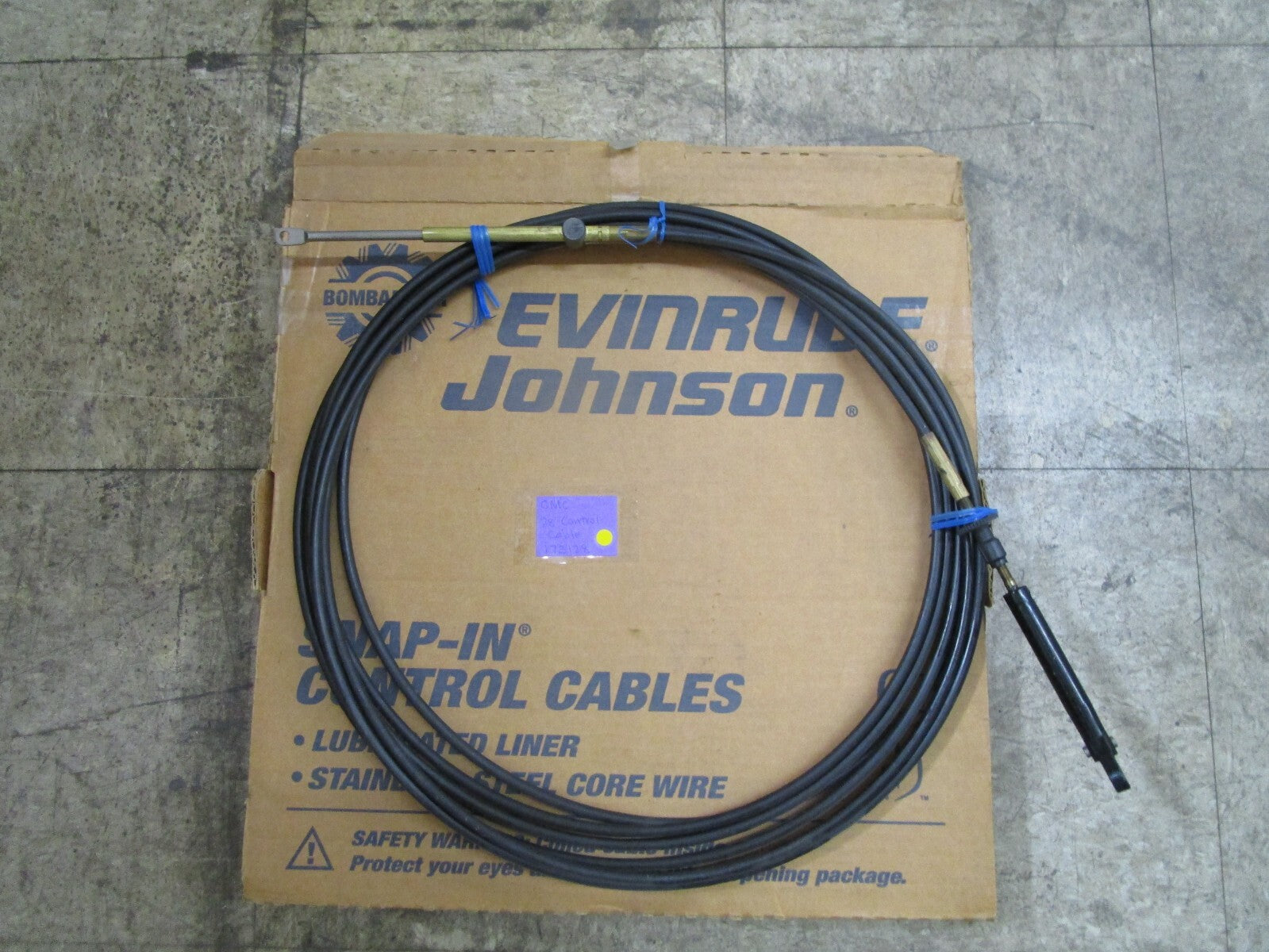 *NEW OEM* 0820 OMC Johnson Evinrude 28' Control Cable 173128 0173128
