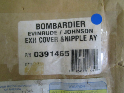 *NEW OEM* 0820 OMC Johnson Evinrude Exhaust Cover & Nipple Ay 391465 0391465