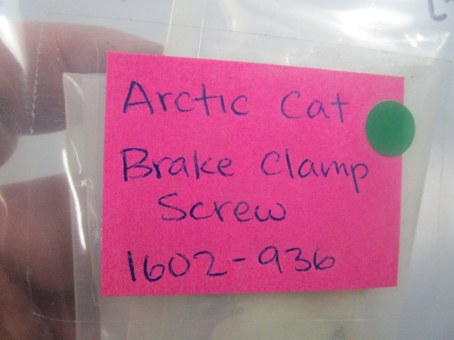 NEW OEM (LOT OF 2) 1602-936 Arctic Cat Brake Clamp Screw 0810
