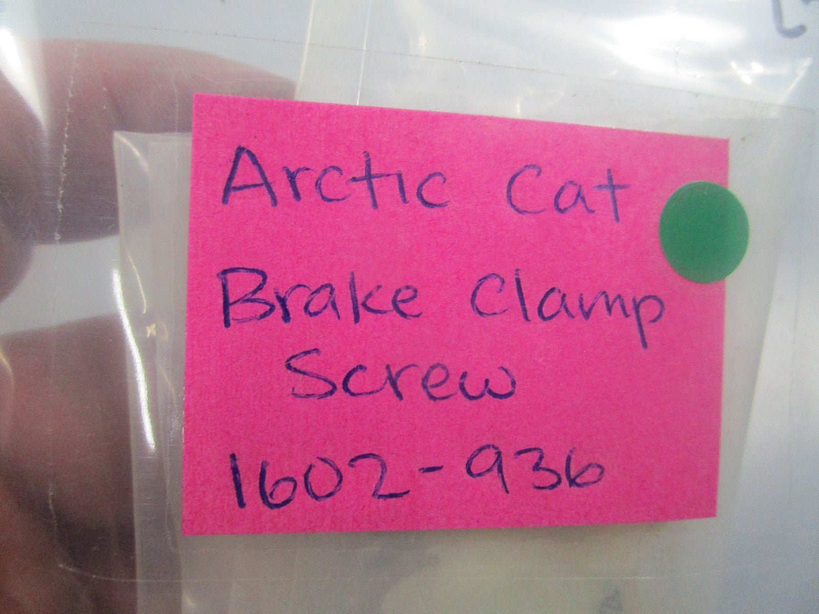 NEW OEM (LOT OF 2) 1602-936 Arctic Cat Brake Clamp Screw 0810