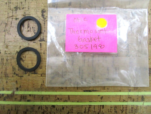 *NEW OEM* (LOT OF 2) 0750 OMC Johnson Evinrude THERMOSTAT GASKET 305198 0305198