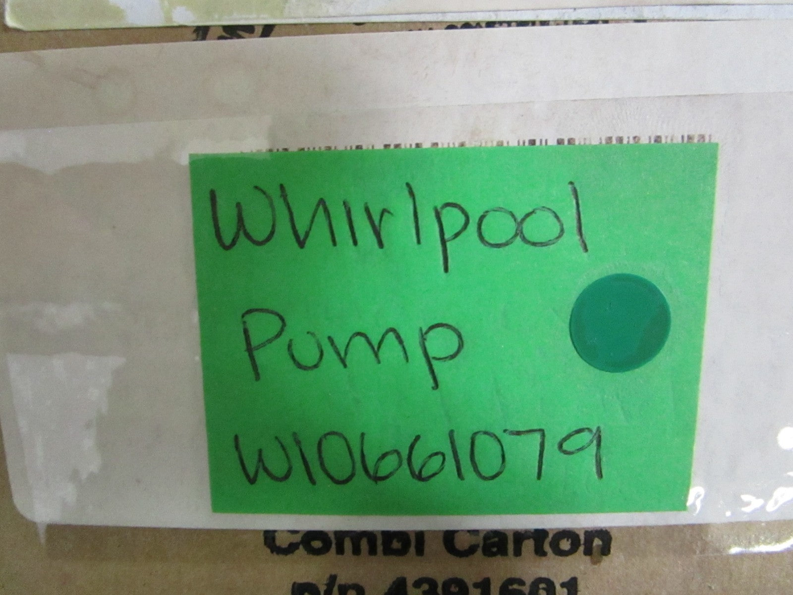Whirlpool NEW OEM Pump W10661079 NOS Genuine Factory Appliance Part 0820
