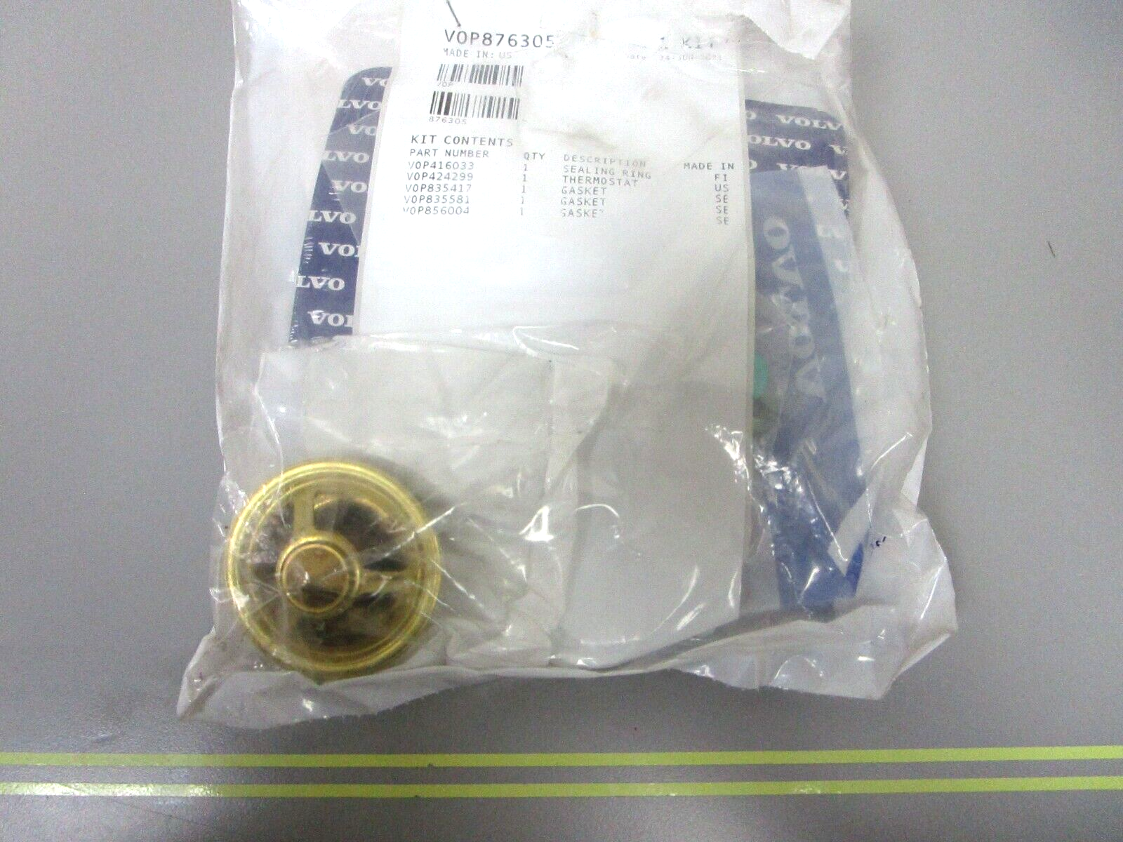 *NEW OEM* 0720 Volvo Penta Thermostat Kit 876305