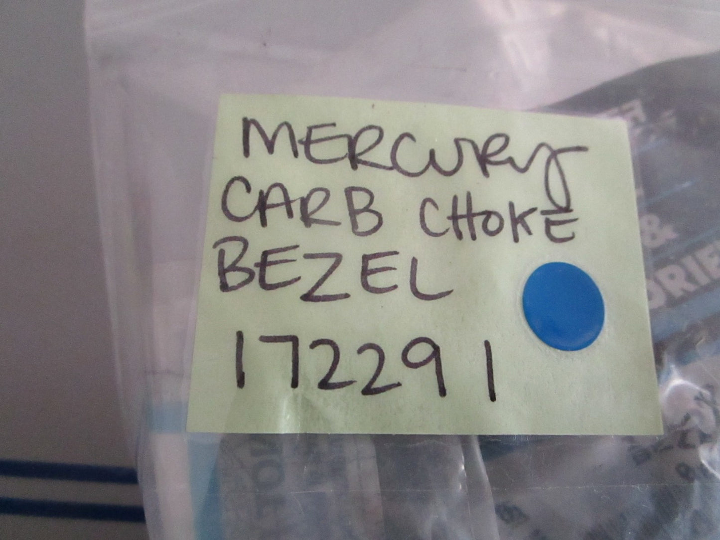 *NEW OEM* 0720 Mercury Quicksilver Carb Choke Bezel 172291