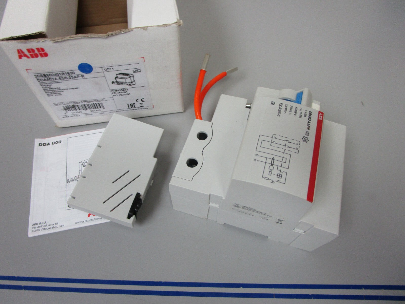 *NEW* 0720 ABB Block DDA802A-63/0.03AP-R