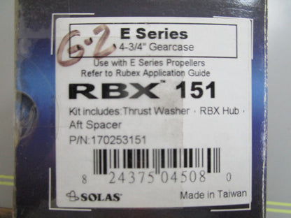 *NEW* 0810 Solas RBX 151 Rubex Hub Kit 170253151