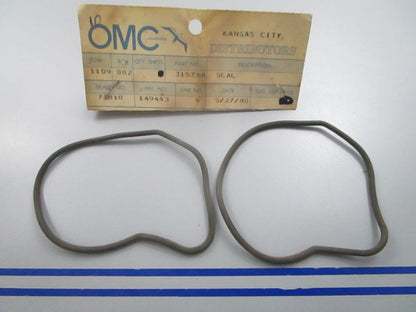NEW OEM (LOT OF 2) 315788 0315788 OMC Johnson Evinrude Seal 0810