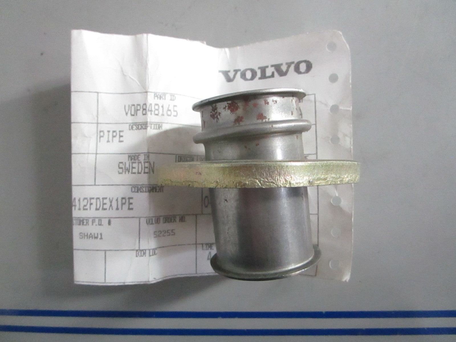 NEW OEM 848165 Volvo Penta Pipe 0820