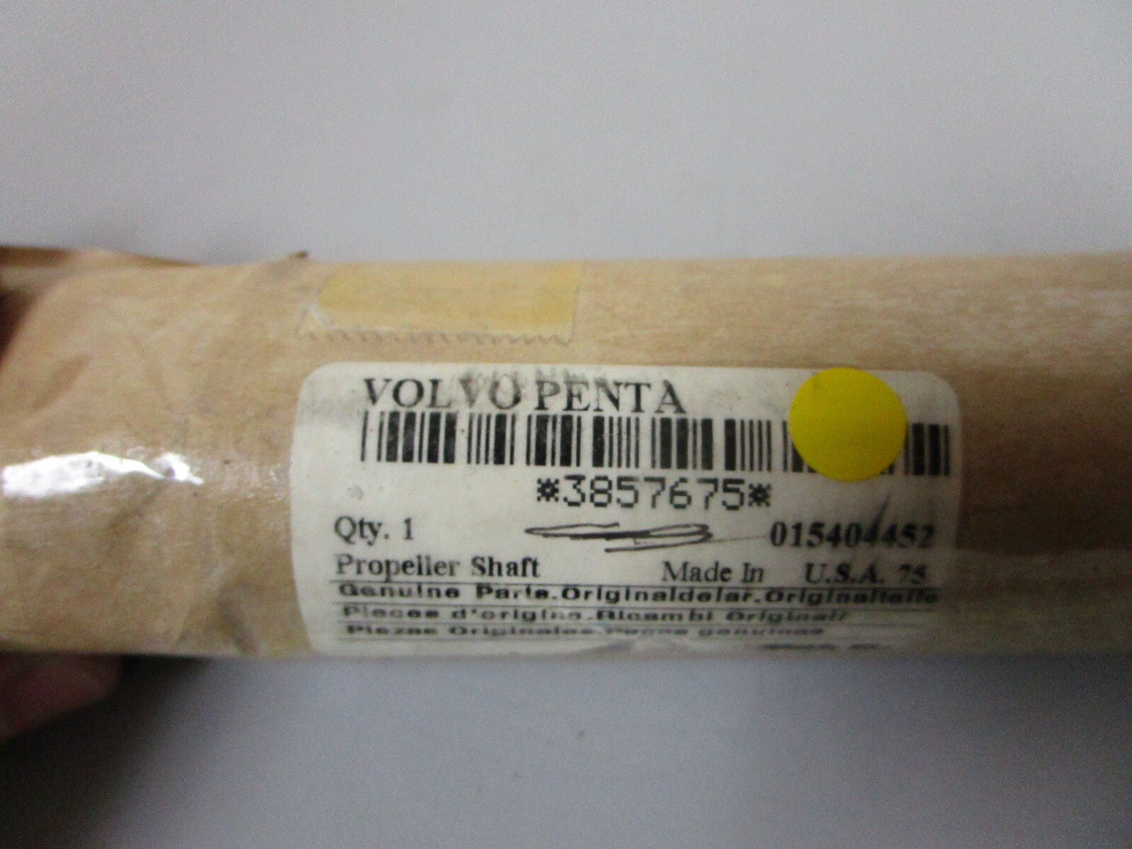 *NEW OEM* 0720 Volvo Penta Propeller Shaft 3857675