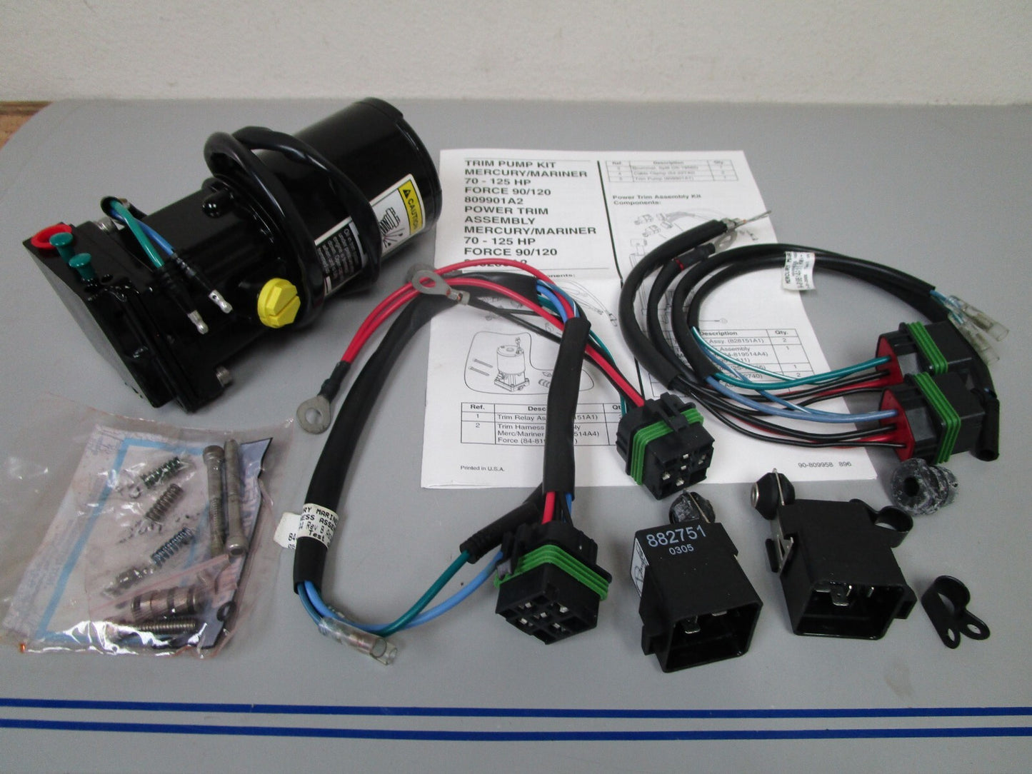 *NEW OEM* 0720 Mercury Quicksilver Trim Tilt Motor Pump Kit 809901A2