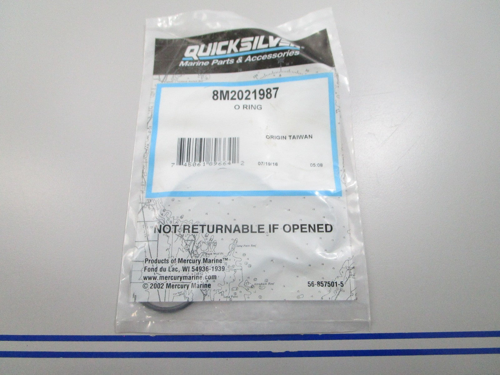 *NEW OEM* 0810 Mercury Quicksilver Water Pump O-Ring 8M2021987