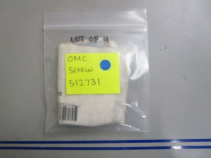 *NEW OEM* (LOT OF 4) 0770 OMC Johnson Evinrude Screw 512731 0512731