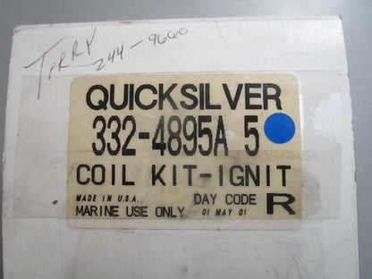 *NEW OEM* 0820 Mercury Quicksilver Ignition Coil Kit 332-4895A5