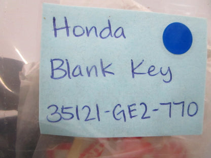 *NEW OEM* 0810 Honda Blank Key 35121-GE2-770