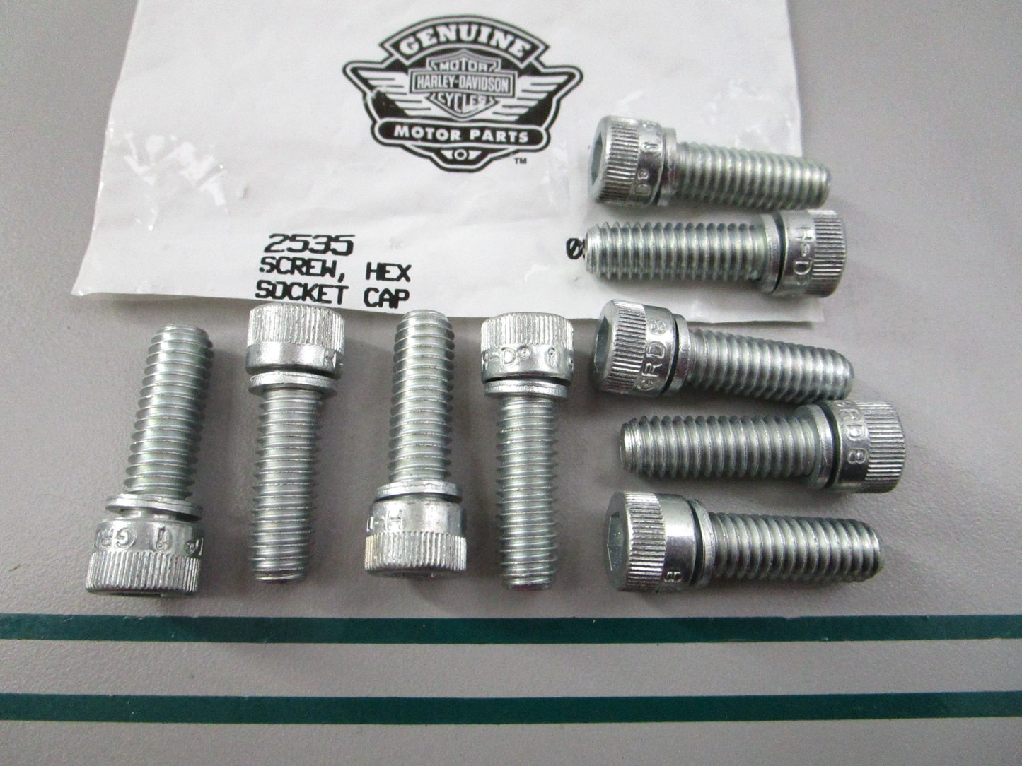NEW OEM (LOT OF 9) 2535 Harley Davidson Hex Screw 0810